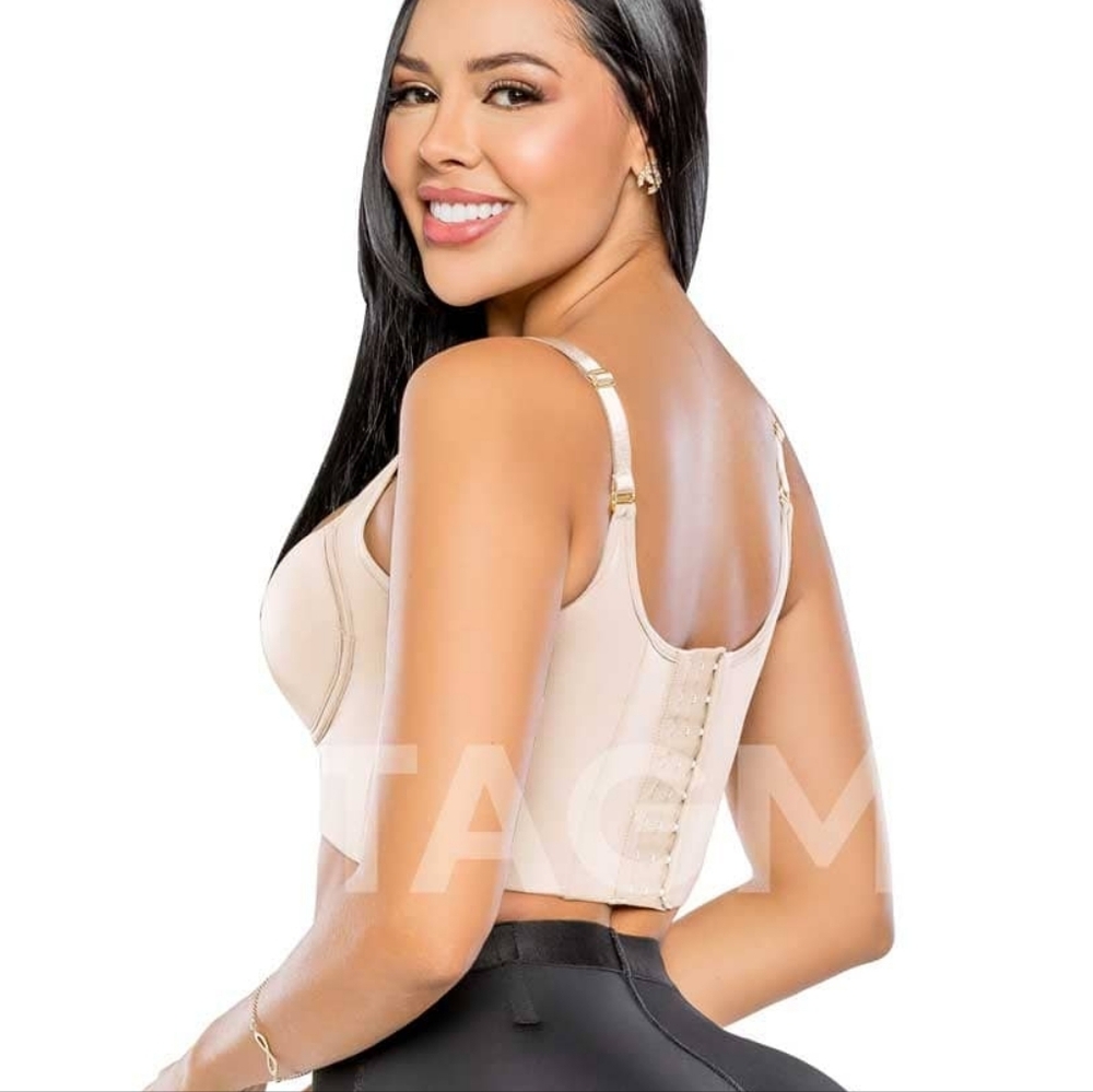 Stagmi Best Push Up Back Smoothing Bra Colombianas Faja "Magic Bra" Full Cup NEW - Picture 5 of 16